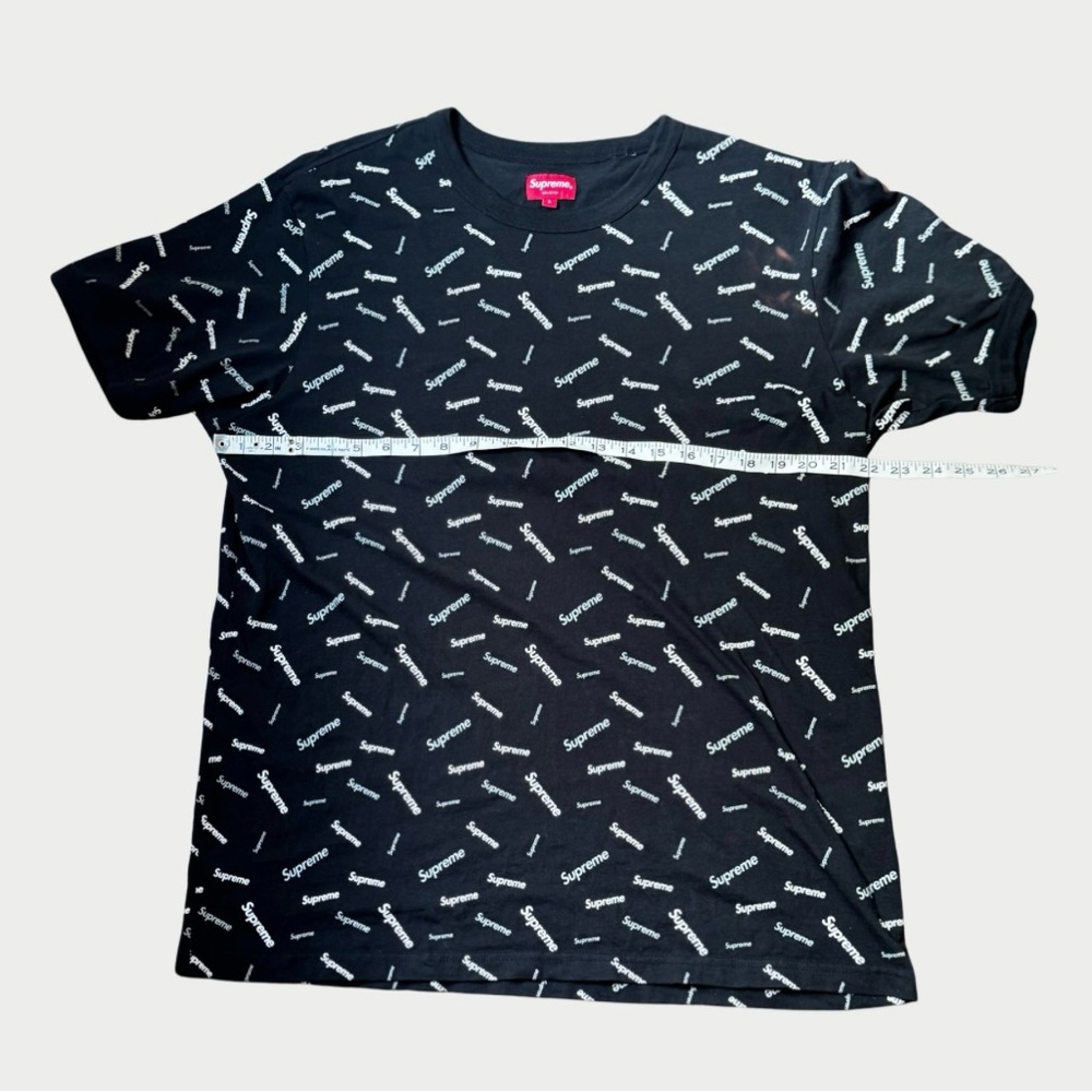 Supreme Black Logo T-Shirt - Picture 7 of 9